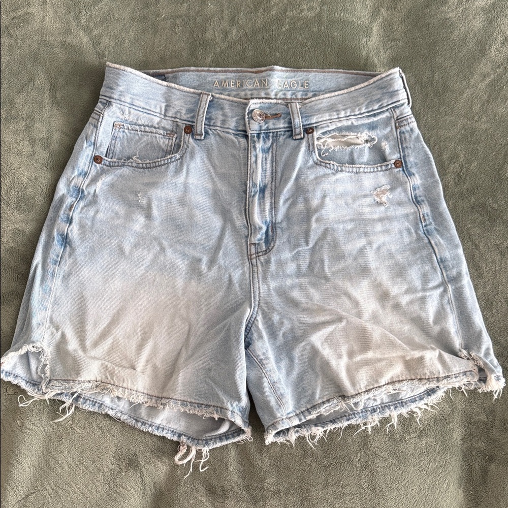 American Eagle Highest Rise Baggy Denim Short size 6